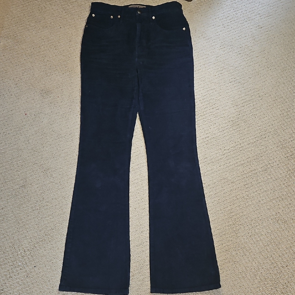 Point Sur Women's Navy Coruroy Boot Cut Pants (0049)